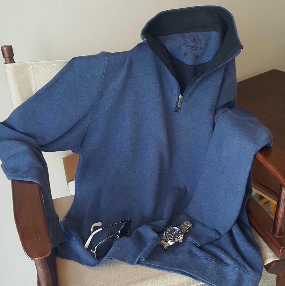 BUGATCHI Long Sleeve Pullover